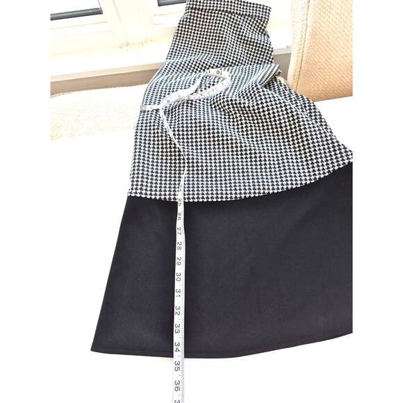 Focus 2000 Womens Skirt Size 8 Maxi Modest Herringbone Black White Y2K - Picture 6 of 6